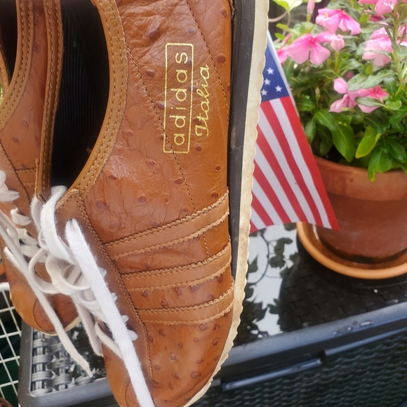 "Adidas Italia 2008 Premium Ostrich Leather | Rare Retro Sneakers" Mens size 12 - Picture 10 of 16